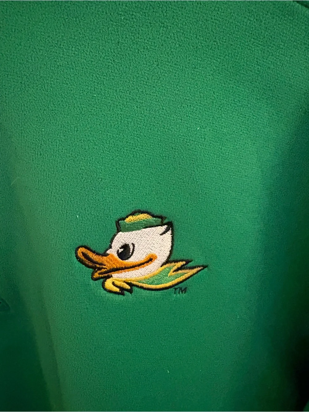 Oregon Ducks Nike 1/4 Zip Green Pullover